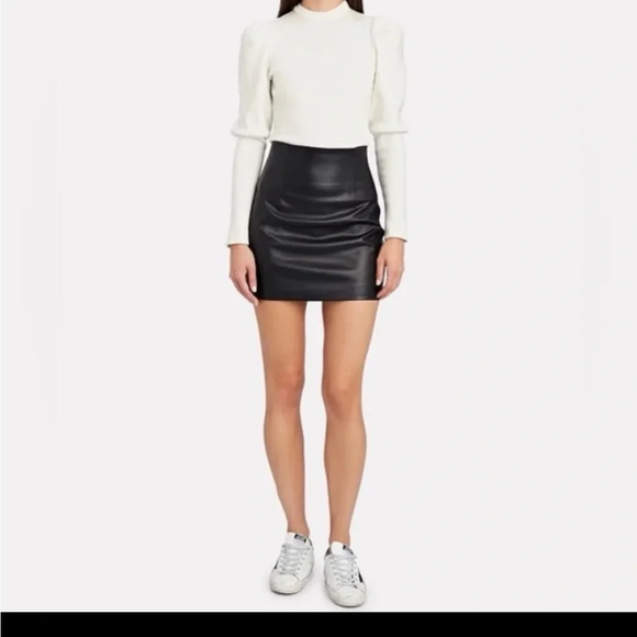 Revolve x GAUGE81 Umea Vegan Leather Mini Skirt - Black - Medium - Picture 2 of 7